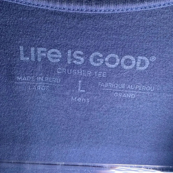 Life is good “take me to the ocean” T-shirt navy blue size large - Picture 2 of 8